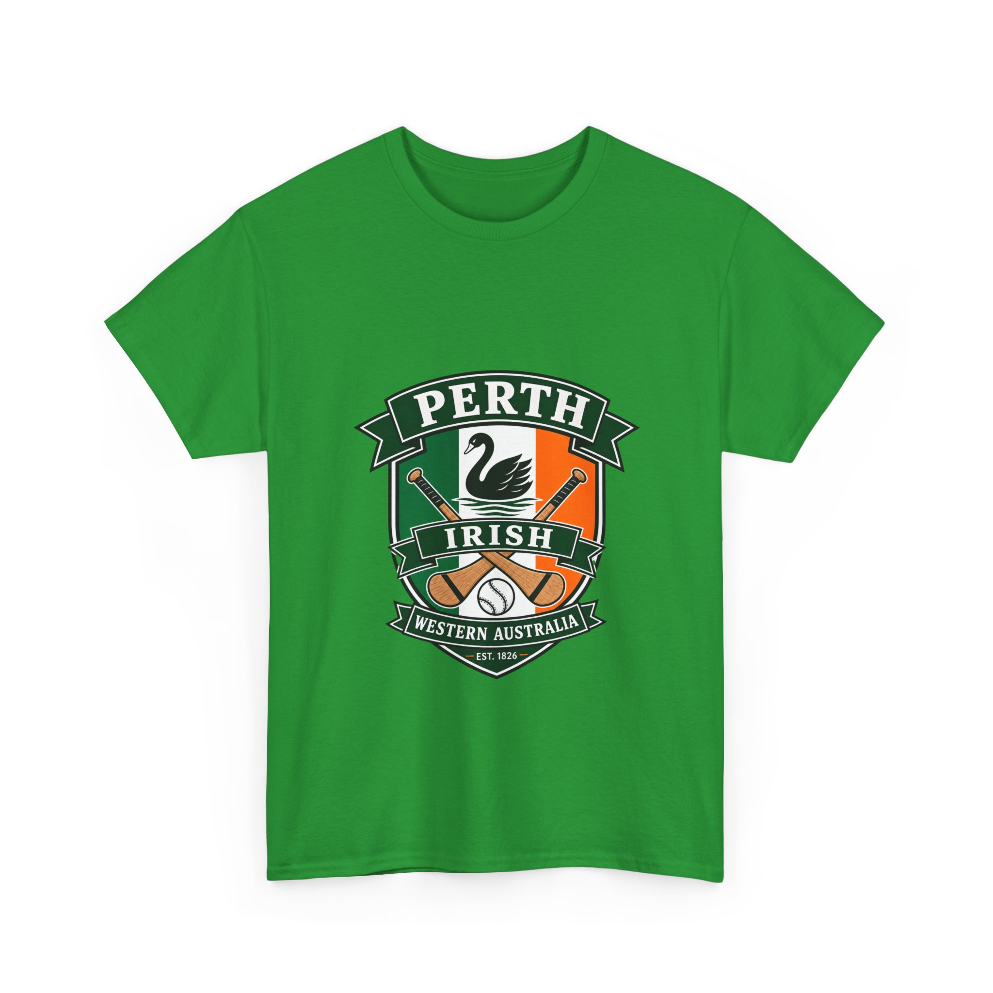 Irish in Perth Hurling and swan T-Shirt - Image 19