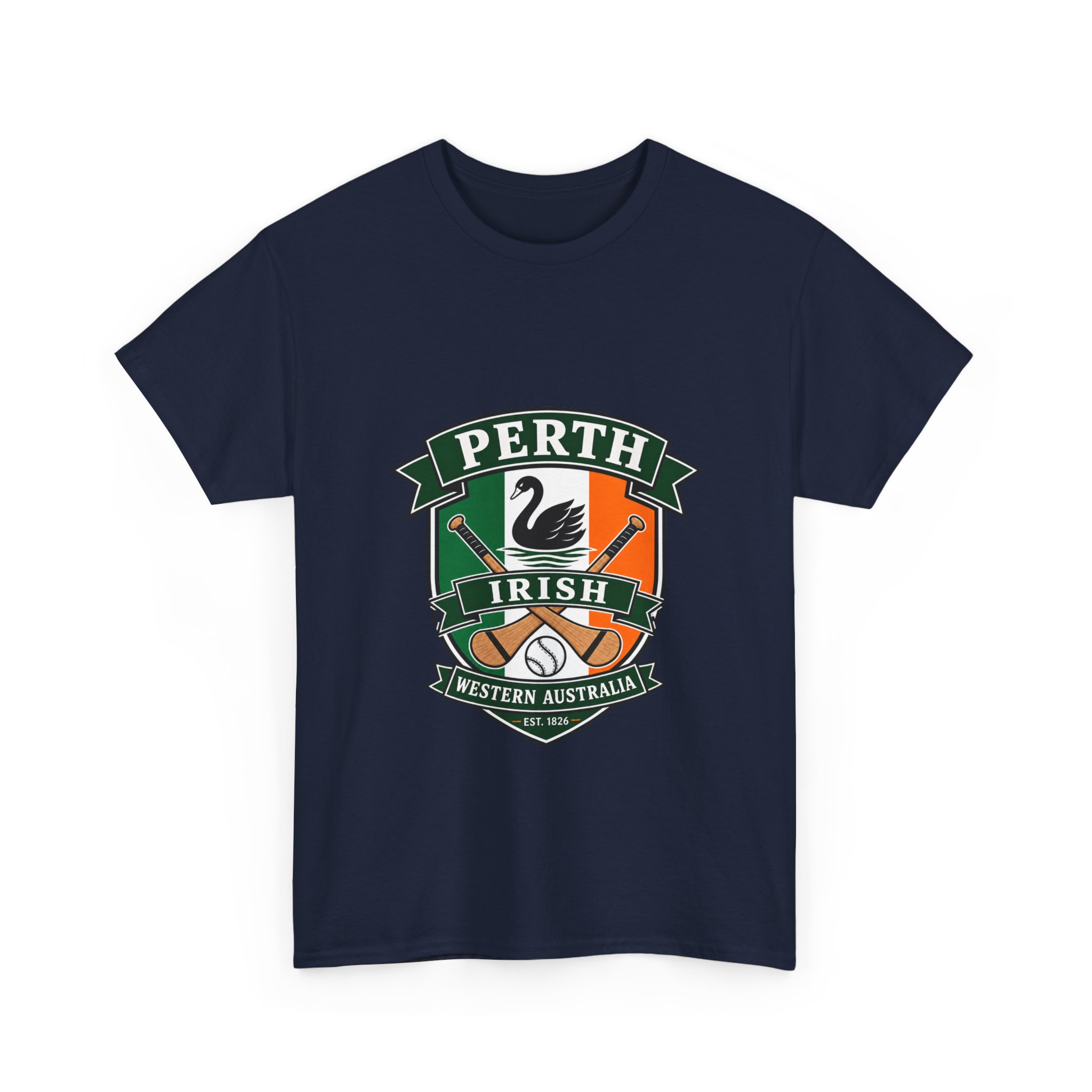 Irish in Perth Hurling and swan T-Shirt - Image 23