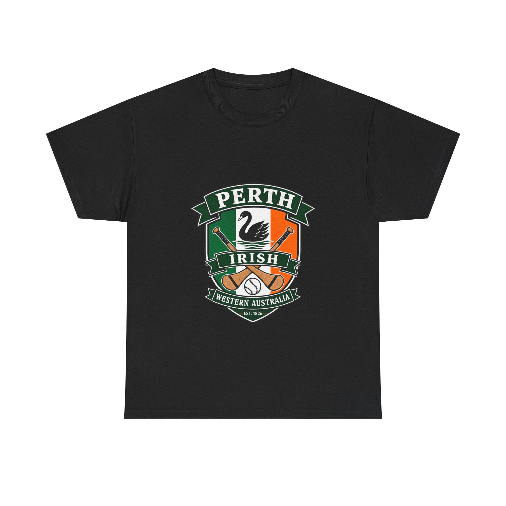 Irish in Perth Hurling and swan T-Shirt - Image 5