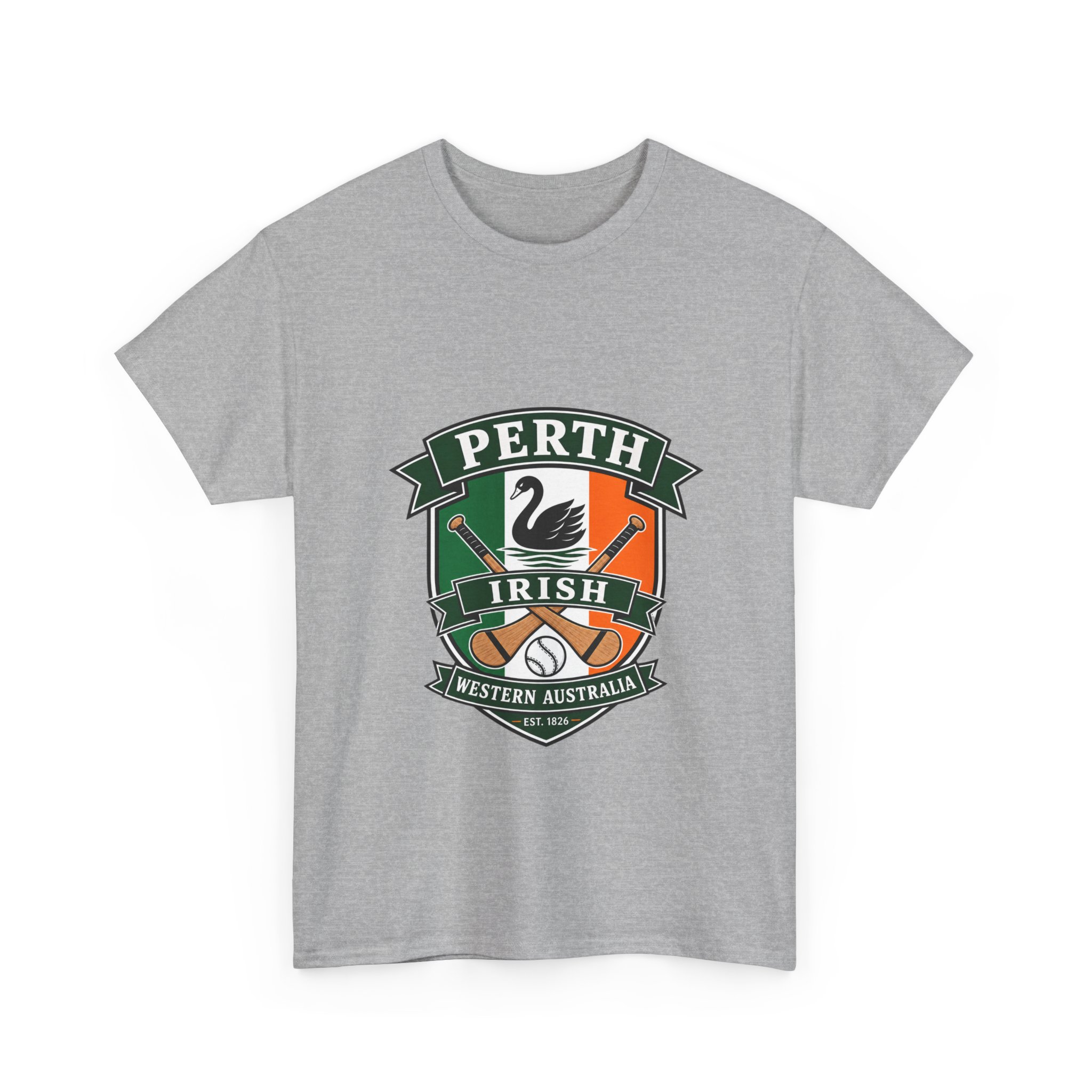 Irish in Perth Hurling and swan T-Shirt - Image 11