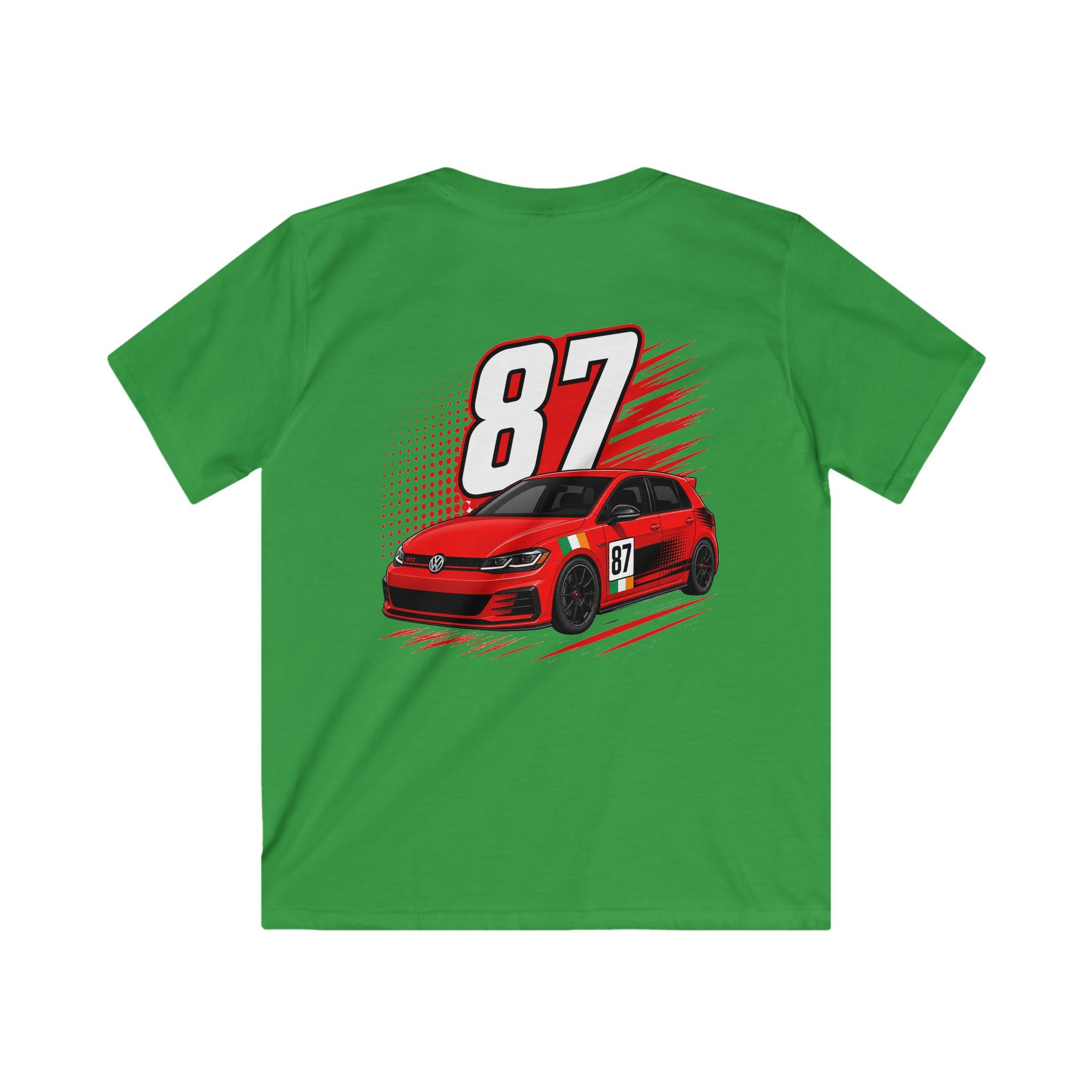 Kids Racing Tee — Red Race Car with '87' Graphic - Image 6
