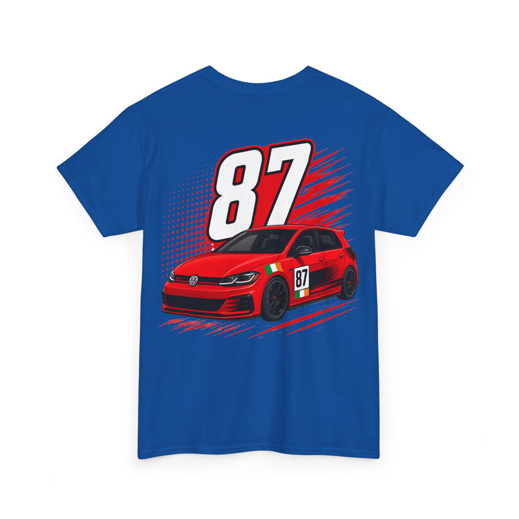 Race Car T‑Shirt — Red GTI Graphic with '87' Numbering - Image 27